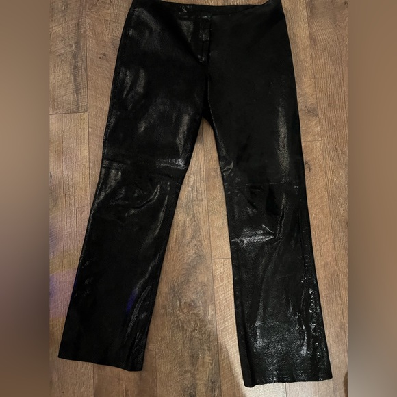Leather/Suede Black pant - Picture 1 of 4